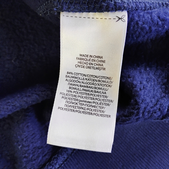 Polo Ralph Lauren Sweatshirt Dress Size Small Navy Blue Nautical Boat Life - Picture 9 of 14